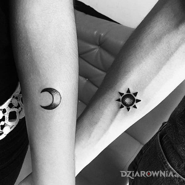 Tatuaż noc i dzien - miłosne
