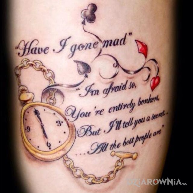 Tatuaż cytat - napisy