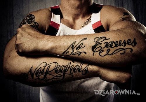 Tatuaż bez wymówek - napisy