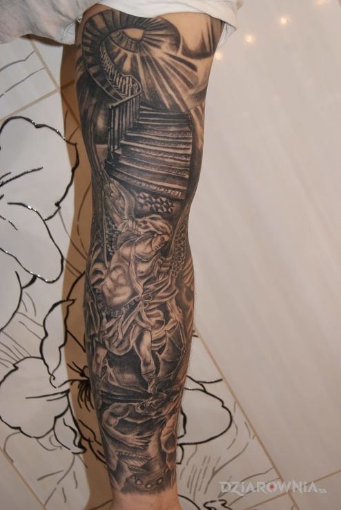 Tatuaż archanioł - rękawy