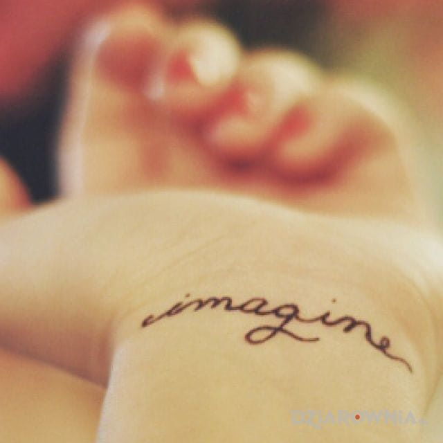 Tatuaż imagine - napisy
