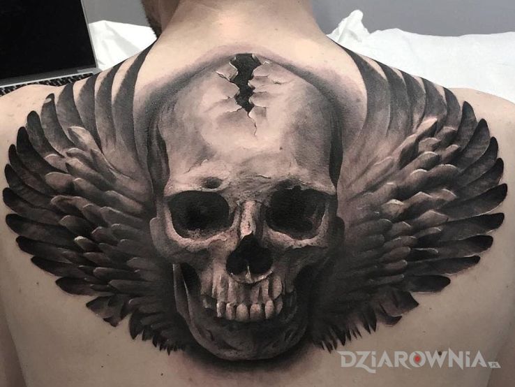 Tatuaż czaszka 3d - 3D