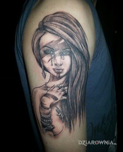 Tatuaż beautiful girl - postacie