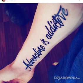 Adrenaline is addictive