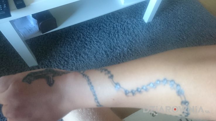 Tatuaż różaniec - anioły