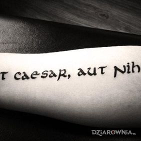 Aut caesar, aut nihil