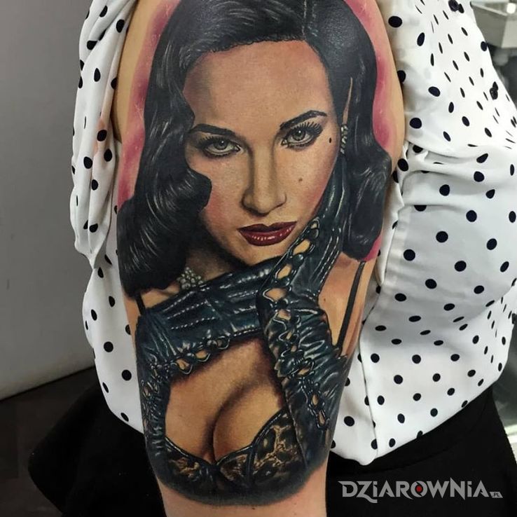 Tatuaż dita von teese - postacie
