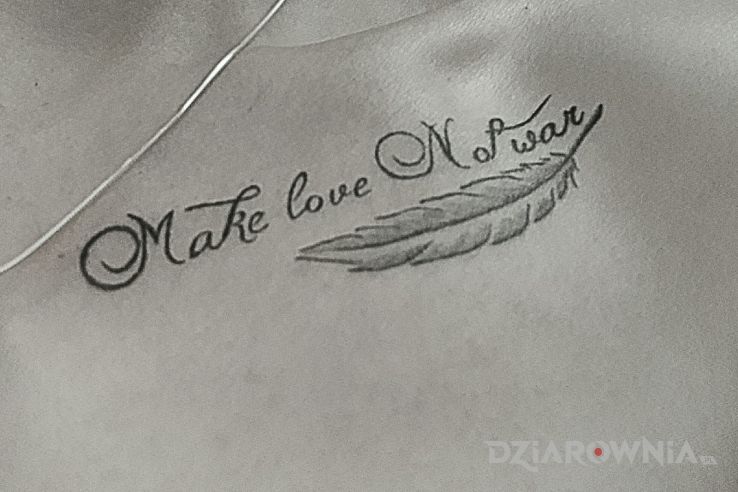 Tatuaż moja pierwsza pieszczota - napisy