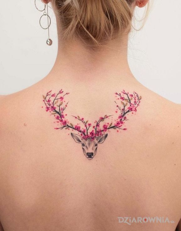 Tatuaż jelen - zwierzęta