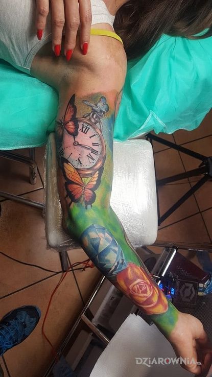 Tatuaż kolor - 3D