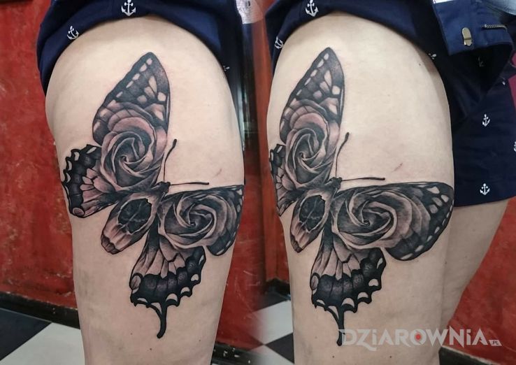 Tatuaż motyloczacha - zwierzęta