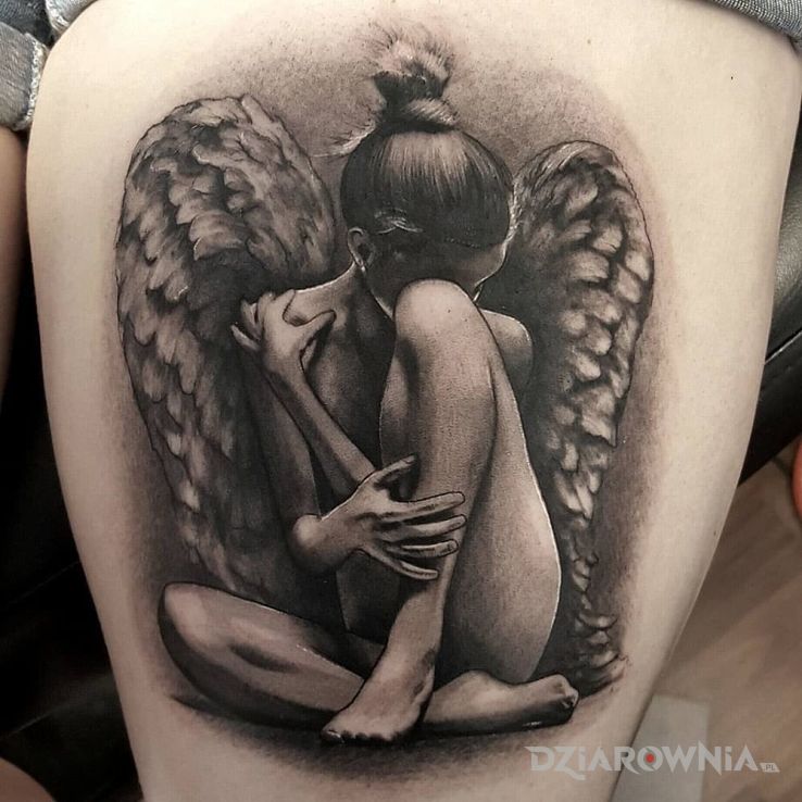 Tatuaż aniołek - anioły