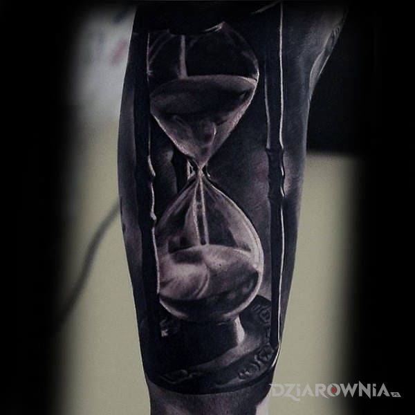 Tatuaż klepsydra - 3D