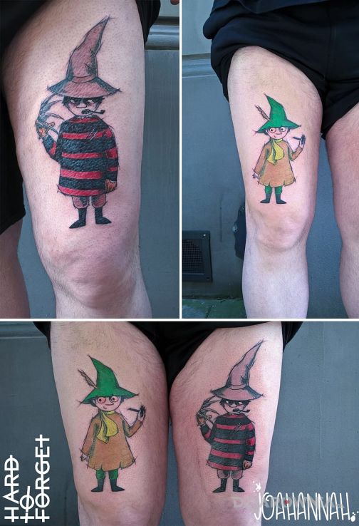 Tatuaż włóczykije - postacie