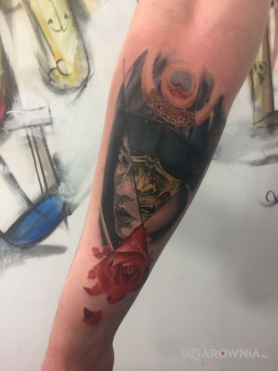 Tatuaż geisza - twarze