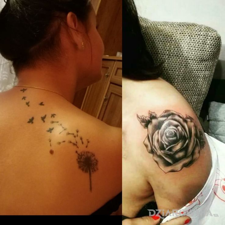 Tatuaż początek - kwiaty