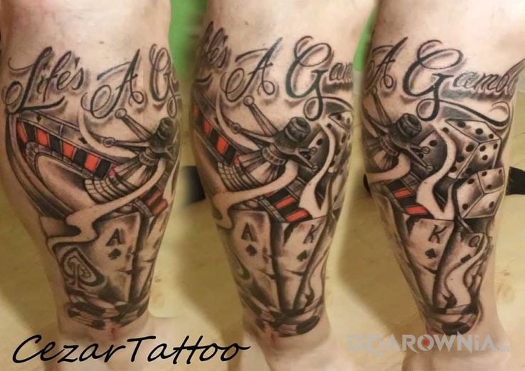 Tatuaż lifes a gamble - pozostałe