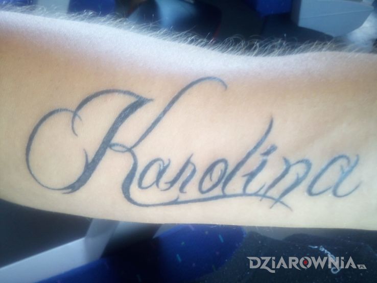 Tatuaż moja cura - napisy