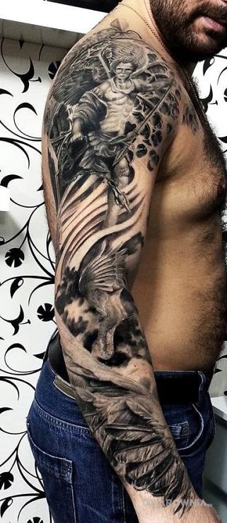 Tatuaż anielsko - 3D