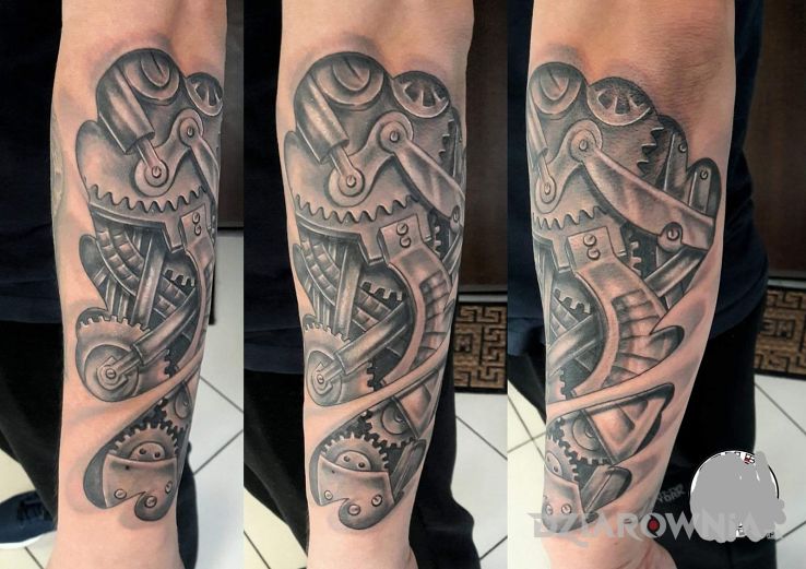 Tatuaż biomechanika - 3D