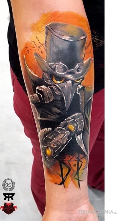 Tatuaż dr plaque - postacie