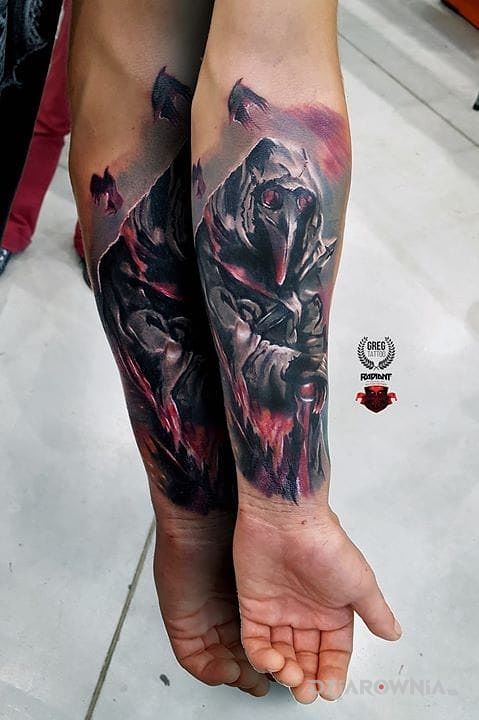 Tatuaż dr plague - postacie