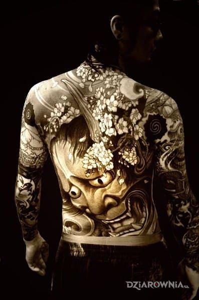 Tatuaż maska - demony