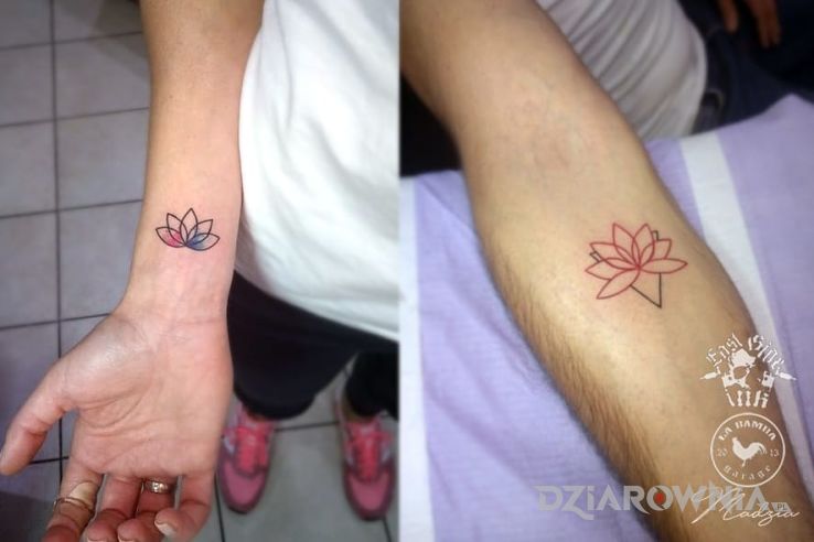 Tatuaż lotos - miłosne