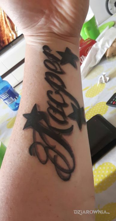 Tatuaż synek - napisy