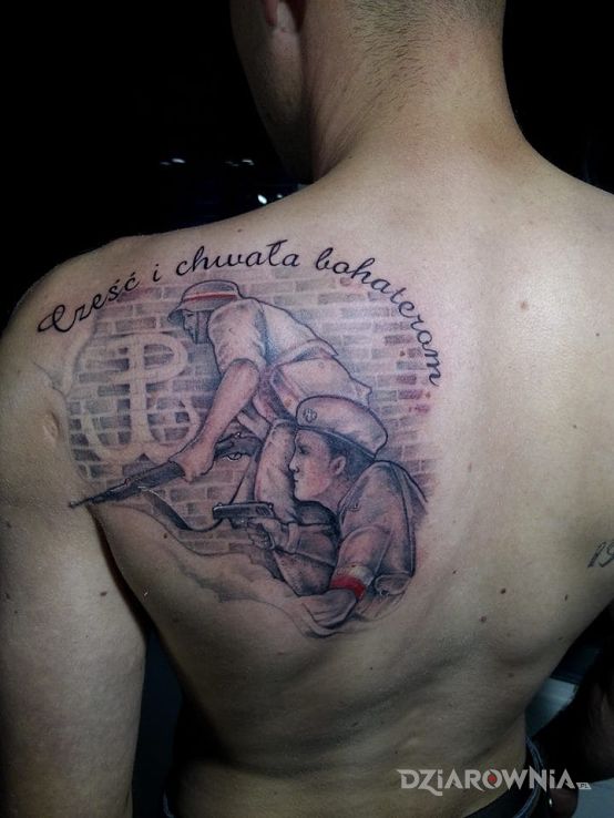 Tatuaż zolnierze - napisy