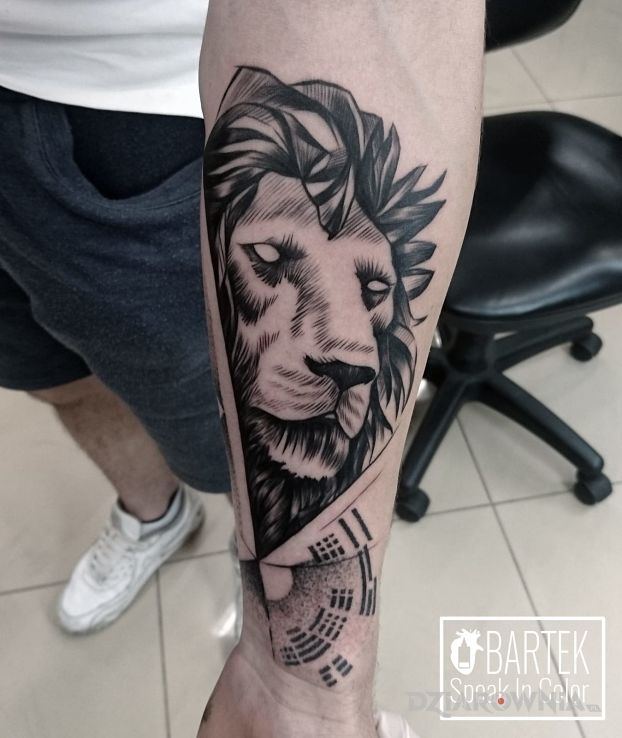 Tatuaż lion - zwierzęta