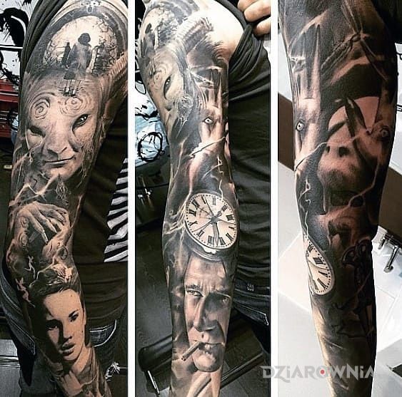 Tatuaż labirynt fauna - realistyczne