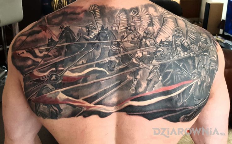 Tatuaż husaria polska - patriotyczne