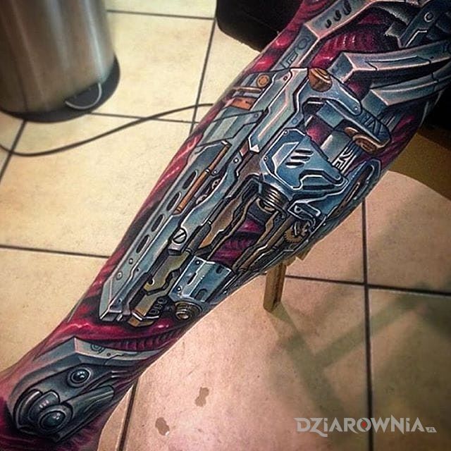 Tatuaż maszyna - rękawy