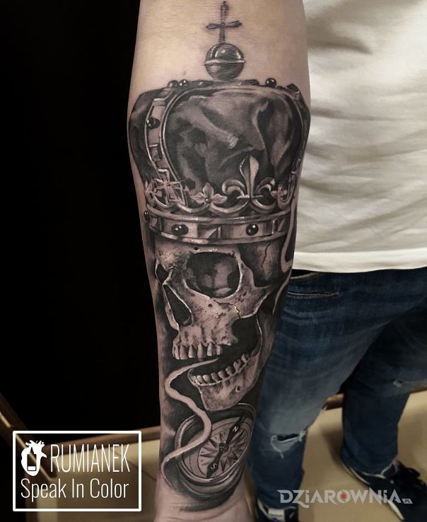 Tatuaż czacha - 3D