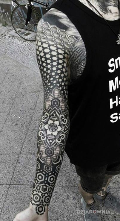 Tatuaż kolarz wzorów - rękawy