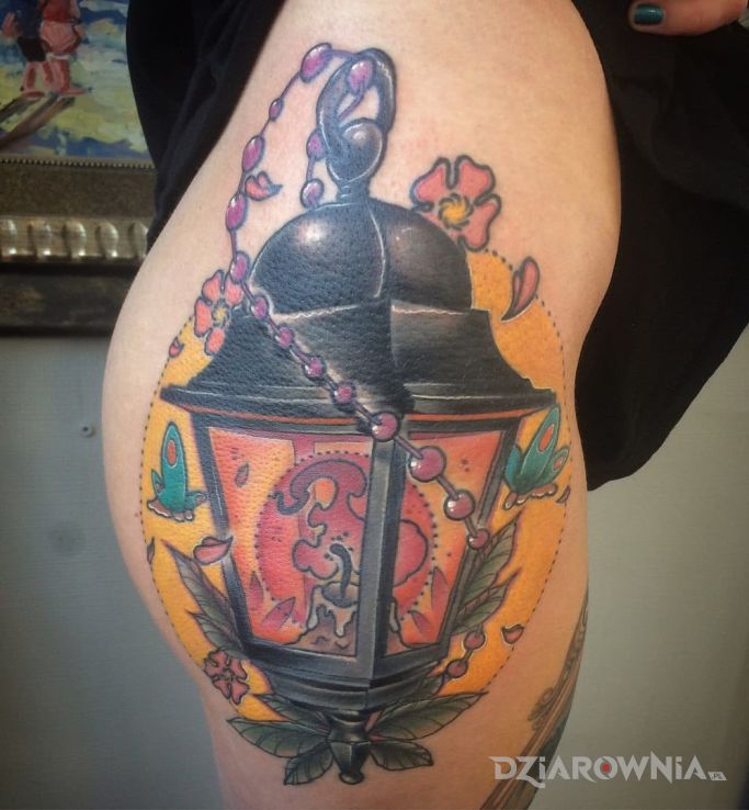 Tatuaż latarnialampion - przedmioty