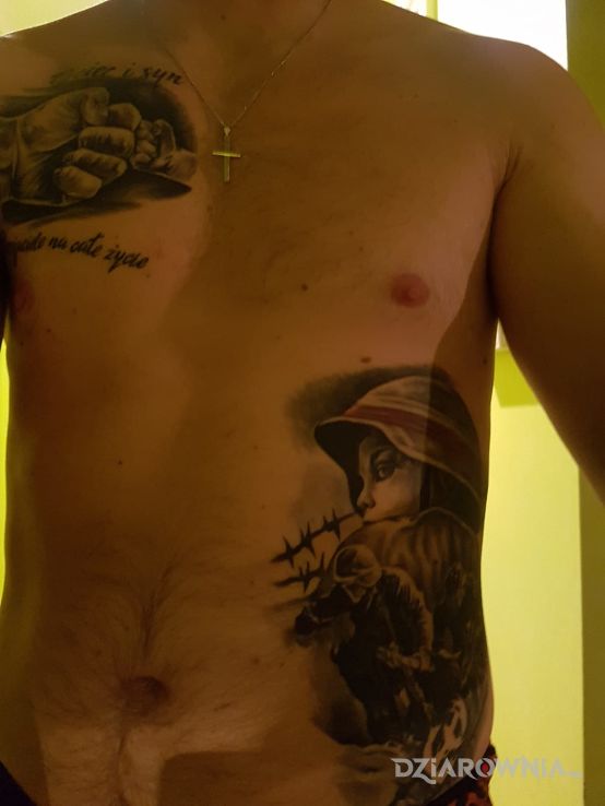 Tatuaż powstanie i sentymentalne - patriotyczne