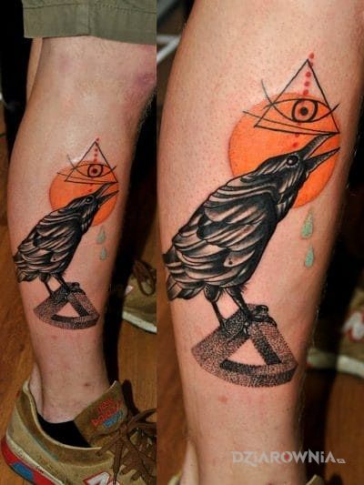 Tatuaż kruk - zwierzęta