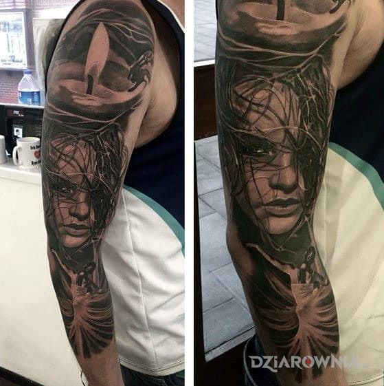 Tatuaż tancerka - rękawy