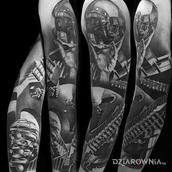 Tatuaż mindfuck - 3D