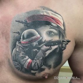 Patriotyczny tatuaż