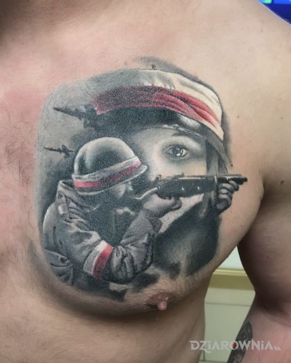 Tatuaż patriotyczny tatuaż - realistyczne