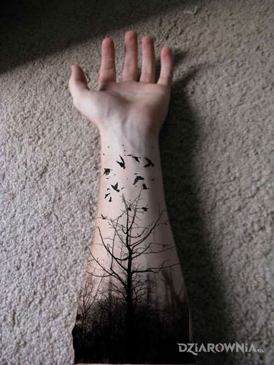 Tatuaż mroczny las - pozostałe