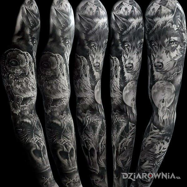 Tatuaż zwierzaki - 3D