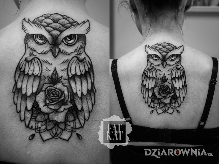 Tatuaż sówka - zwierzęta