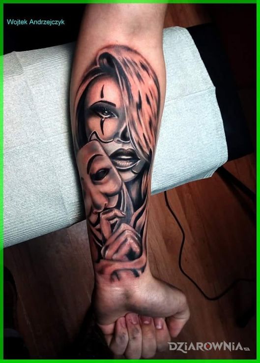 Tatuaż kolejny  - twarze