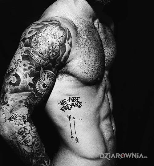 Tatuaż misz masz - czaszki