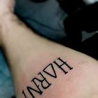 Napis horny o zamienione na trójkąt