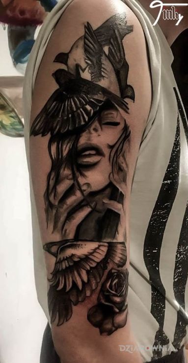 Tatuaż bird mind - zwierzęta